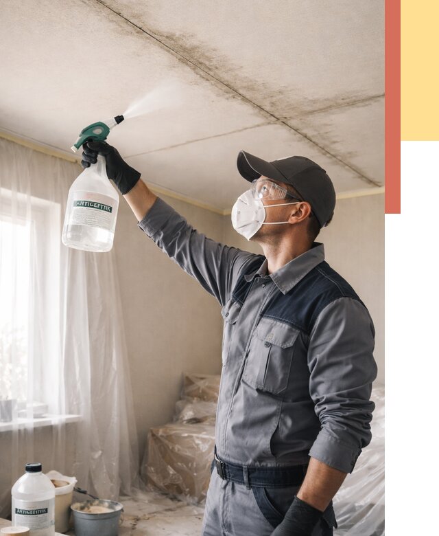 Антисептическая обработка потолка в Геленджике от 2599 руб. | ОТДЕЛОЧНИК-Глн