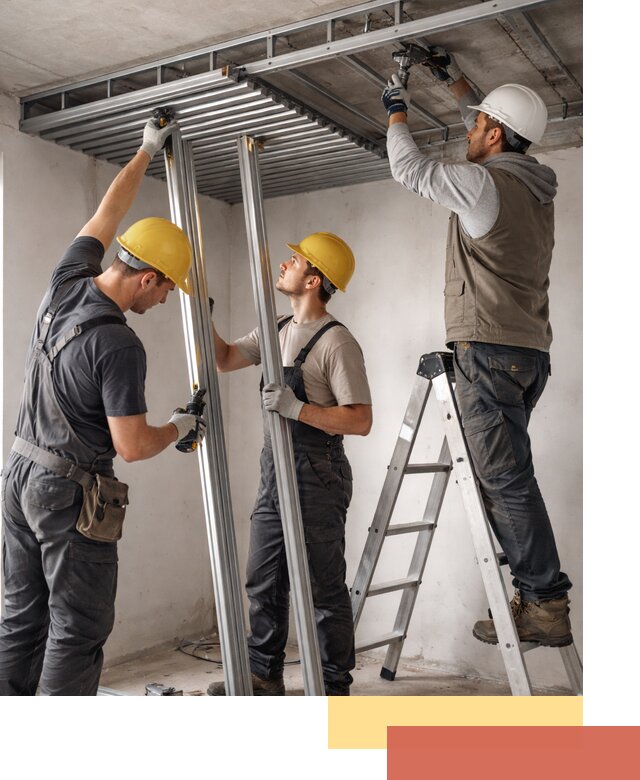 Монтаж реечного потолка под ключ в Геленджике