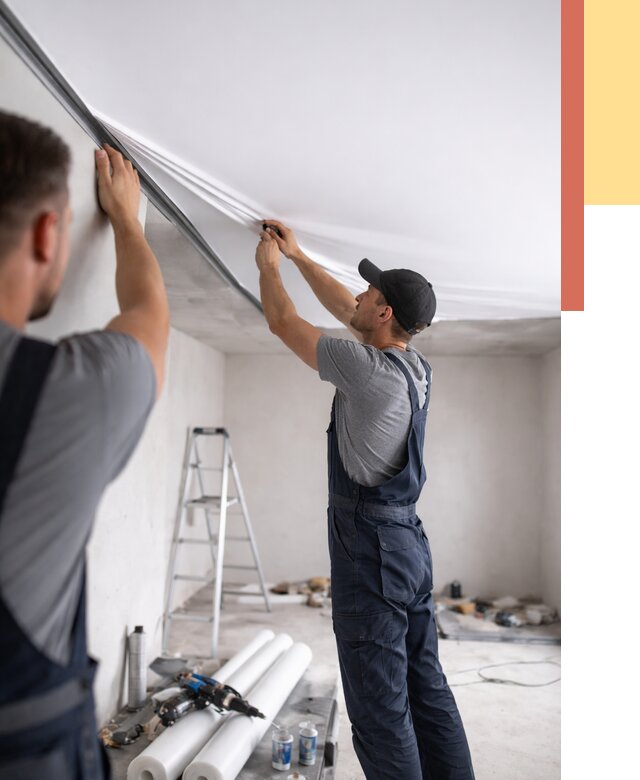 Монтаж матового натяжного потолка в Геленджике от 4677 руб./м² — быстро и недорого | ОТДЕЛОЧНИК-Глн