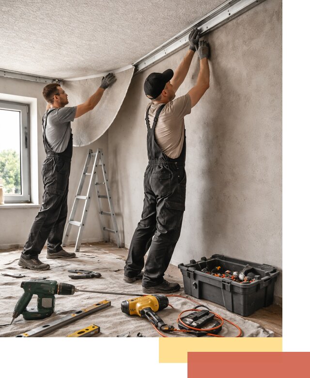 Монтаж фактурного натяжного потолка в Геленджике качественно и быстро