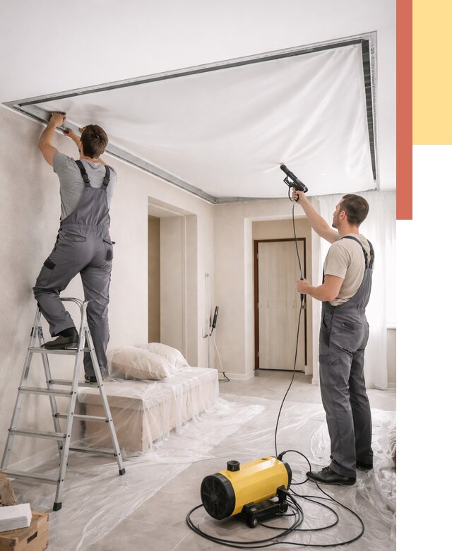 Монтаж натяжного потолка в прихожей в Геленджике от 2754 руб. под ключ | ОТДЕЛОЧНИК-Глн