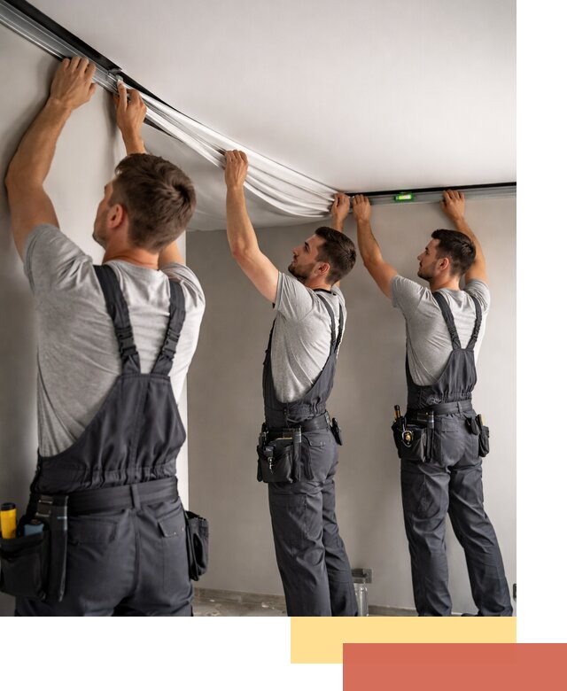 Теневые натяжные потолки в Геленджике: монтаж и отделка быстро и качественно