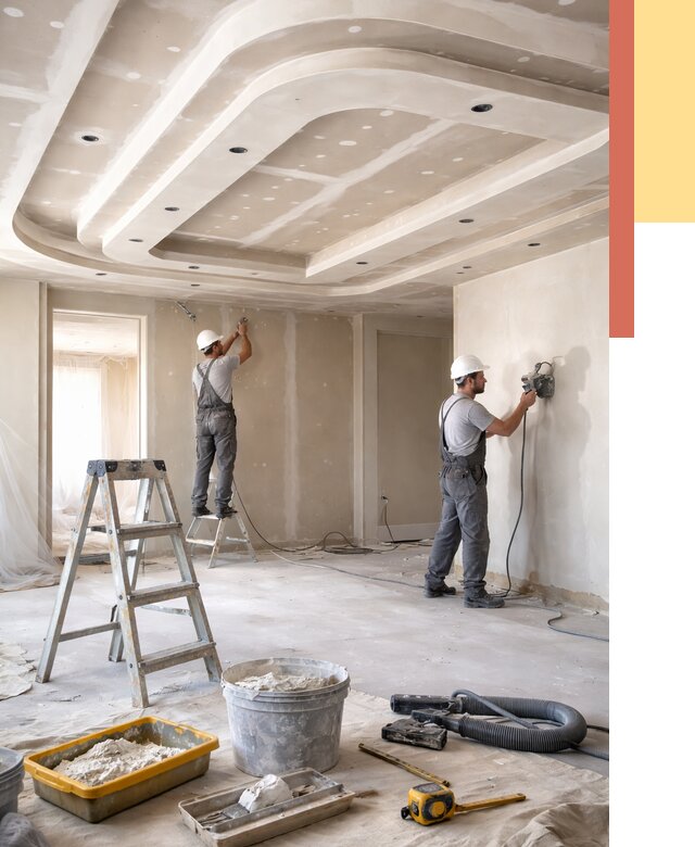 Многоуровневый потолок из гипсокартона в Геленджике от 780 руб. под ключ | ОТДЕЛОЧНИК-Глн