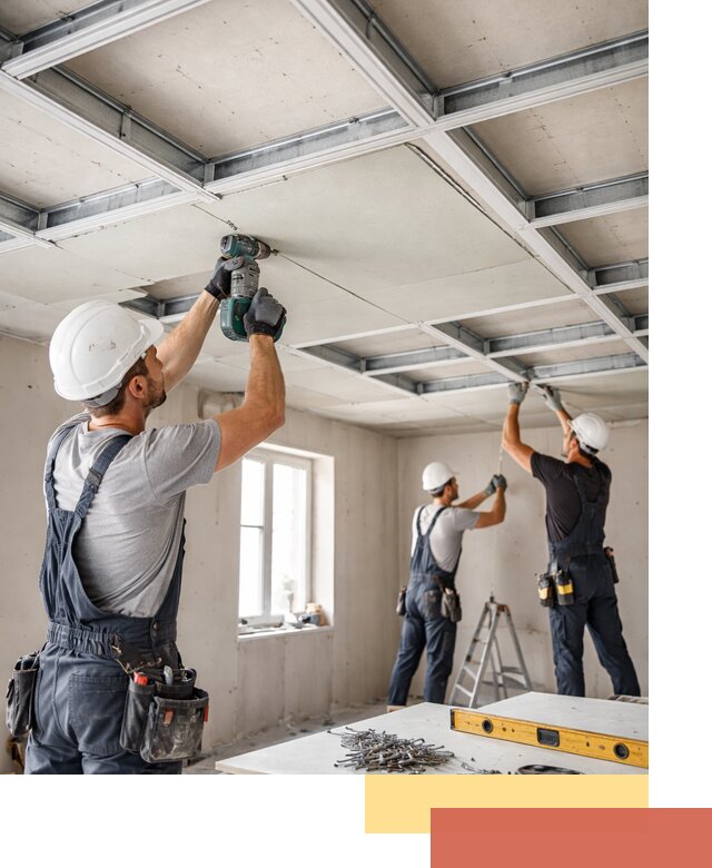 Кессонный потолок из гипсокартона под ключ в Геленджике