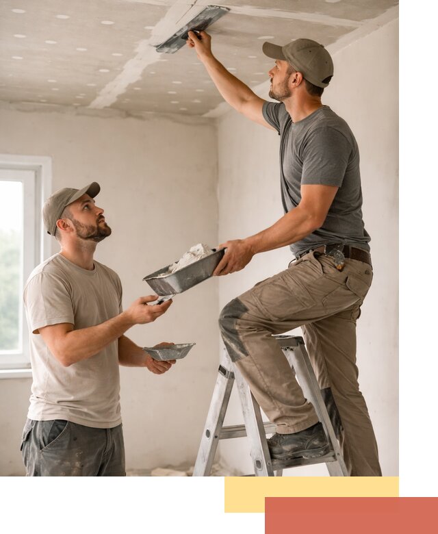 Шпаклевка потолка из гипсокартона в Геленджике качественно и быстро