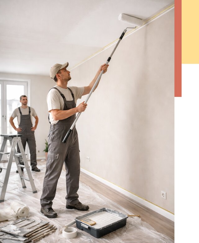 Покраска потолка из гипсокартона в Геленджике от 4677 руб./м2 — услуги под ключ | ОТДЕЛОЧНИК-Глн