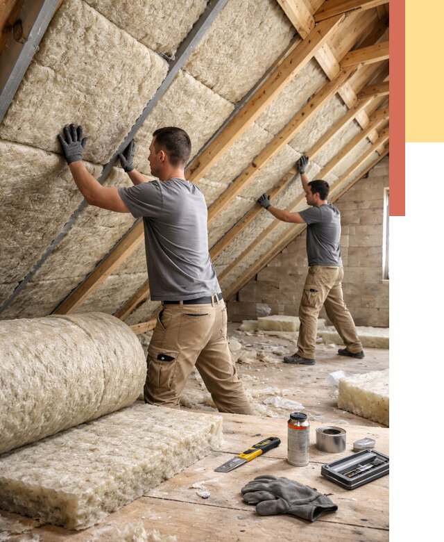 Утепление потолка минватой в Геленджике от 1507 руб. — быстро и недорого | ОТДЕЛОЧНИК-Глн