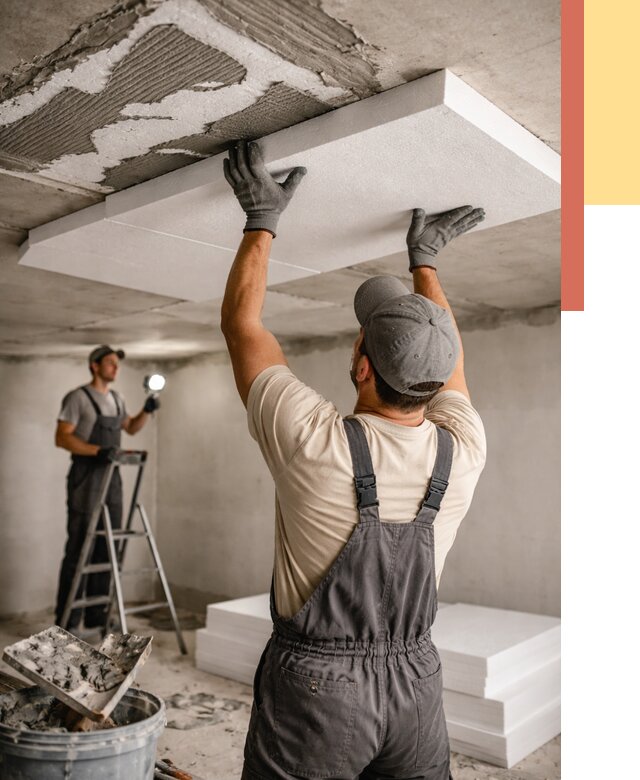 Утепление потолка пенопластом в Геленджике от 4677 руб/м2 — недорого и быстро | ОТДЕЛОЧНИК-Глн